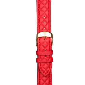 Red/Gold Leather Band