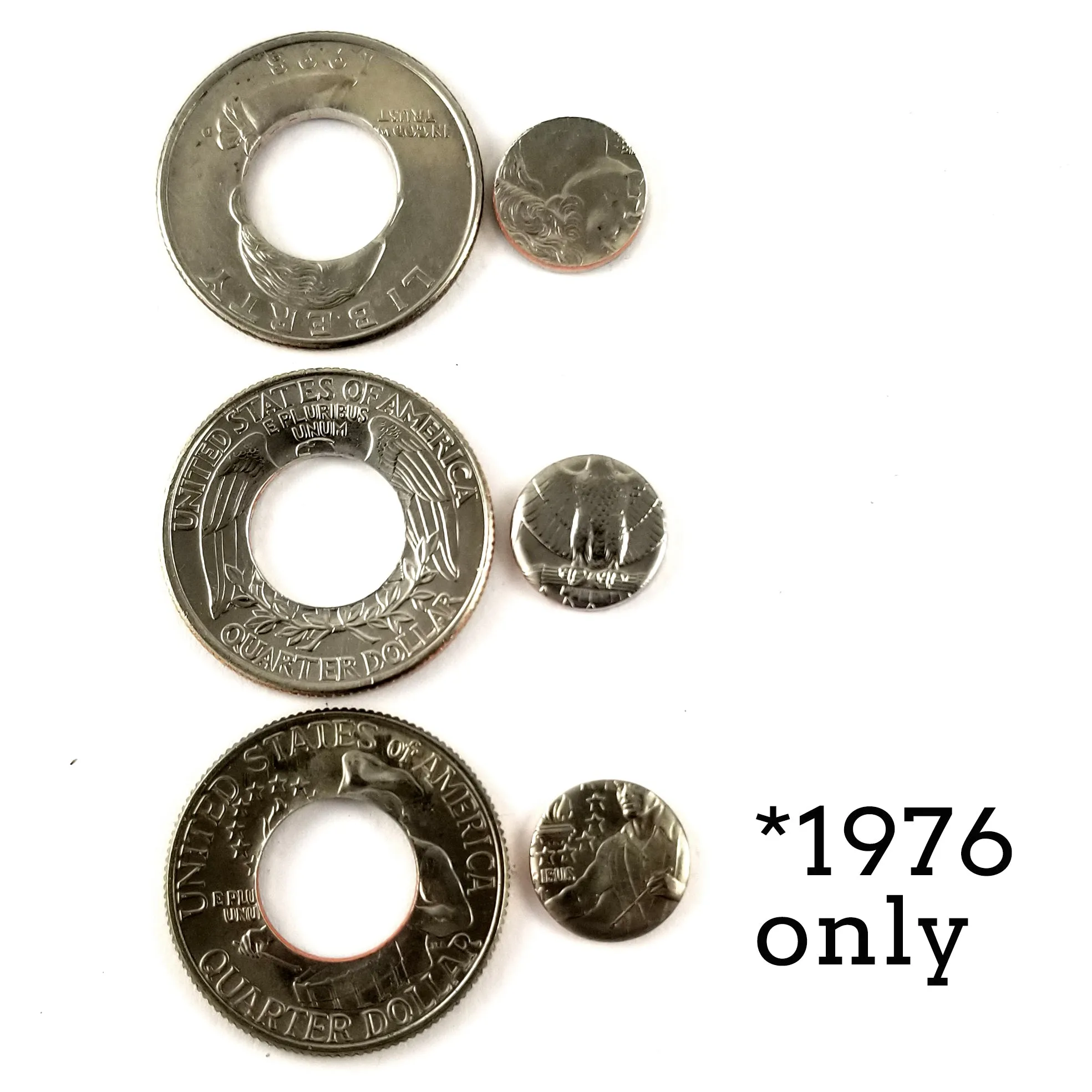 1972 Washington Quarter Coin Ring