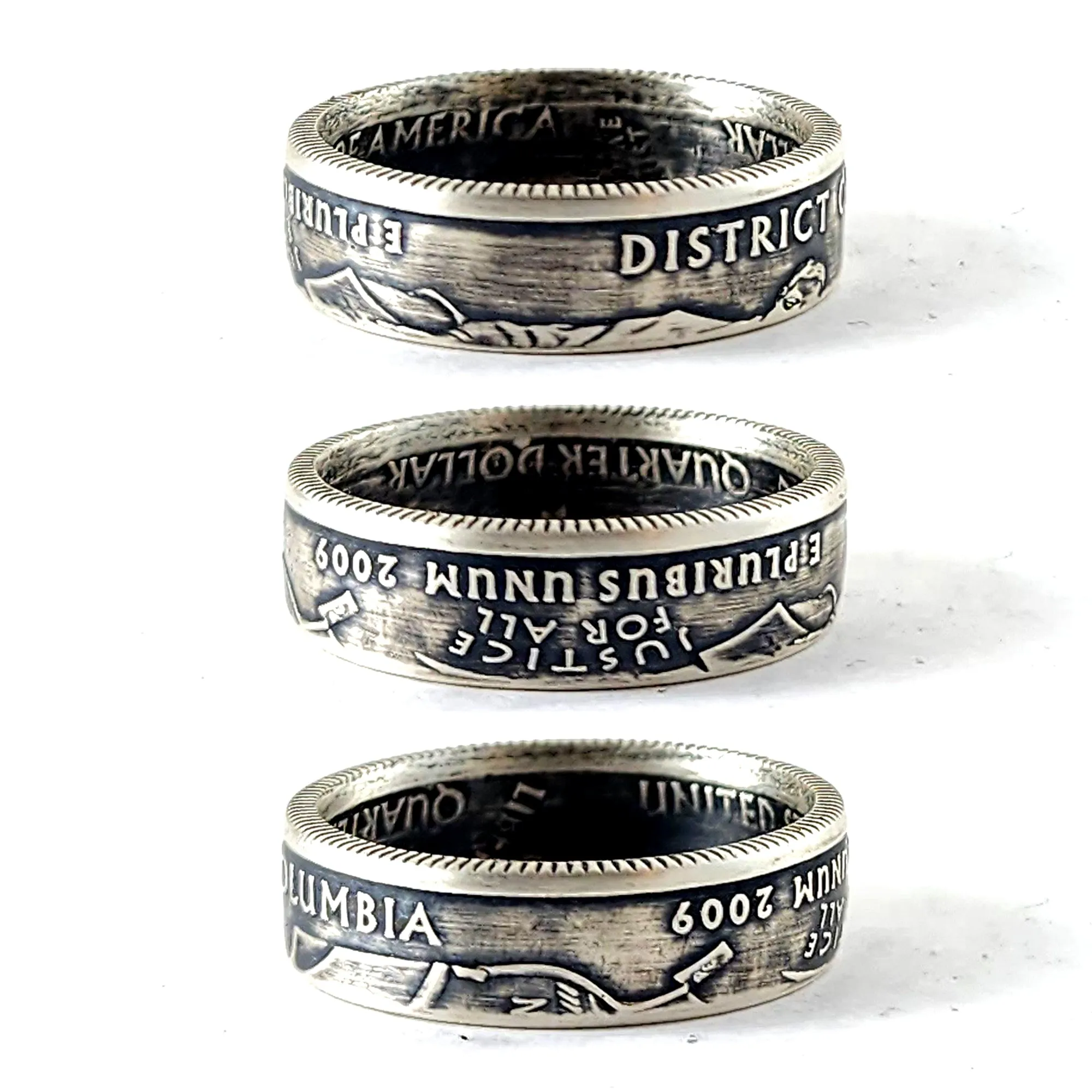 90% Silver District of Columbia Quarter Ring