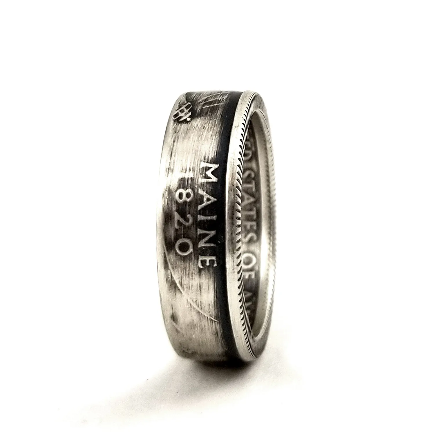 90% Silver Maine Quarter Ring