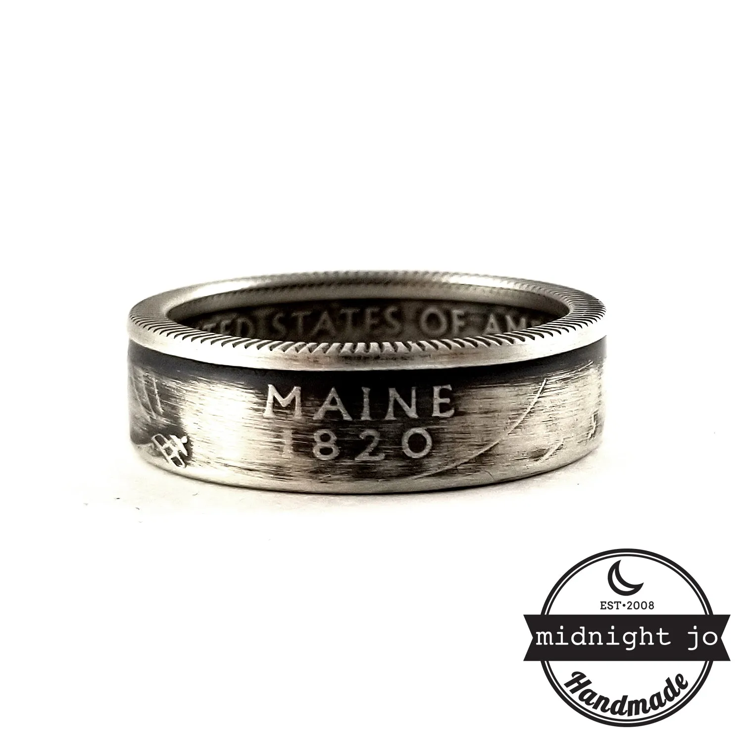 90% Silver Maine Quarter Ring