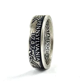 90% Silver Pennsylvania Quarter Ring