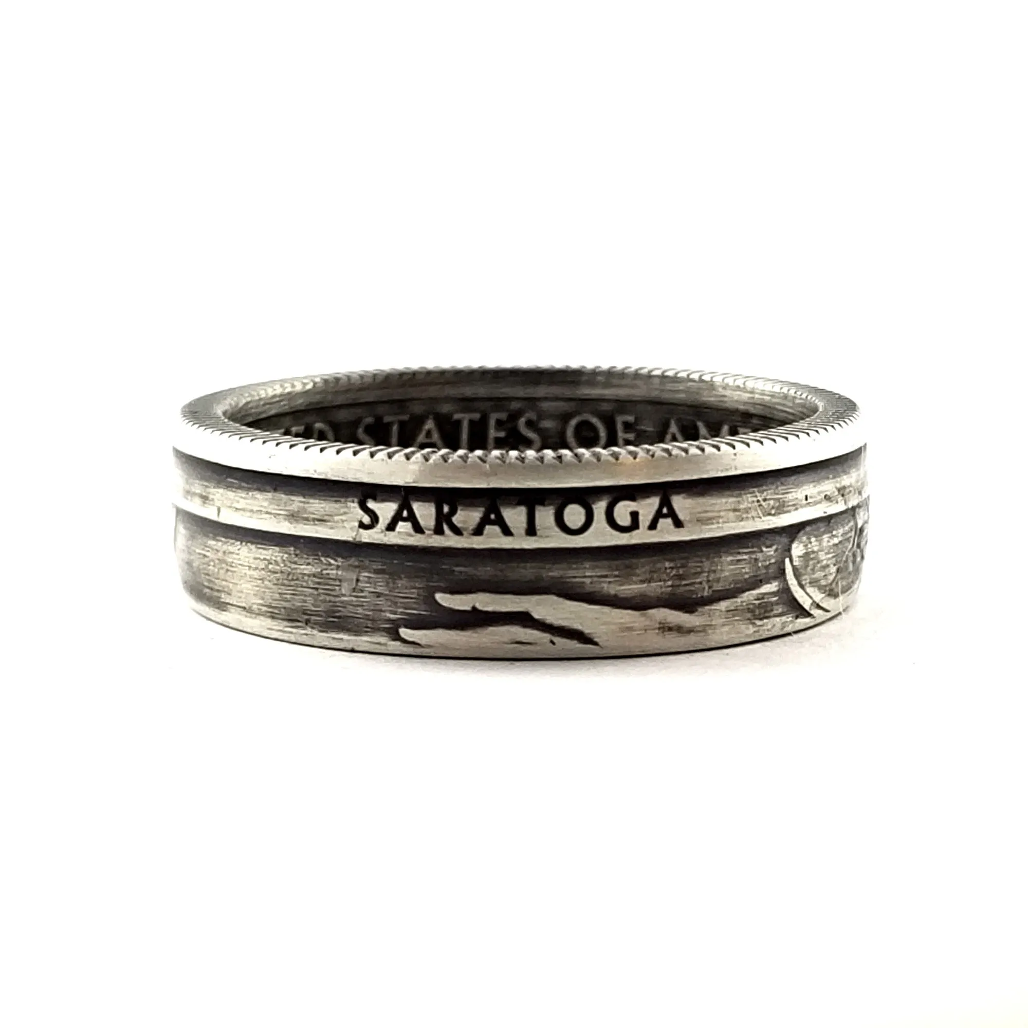 90% Silver Saratoga National Park Quarter Ring