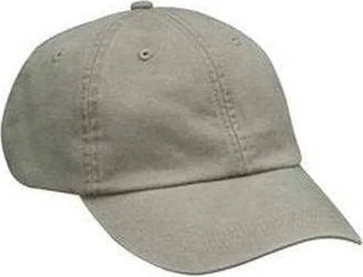 Adams ACEP101 Cotton Twill Essentials Pigment-Dyed Cap - Stone