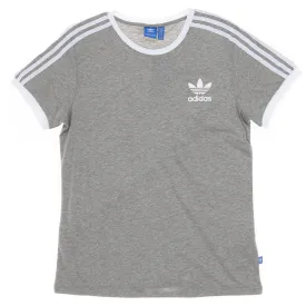 Adidas Women's 3 Stripes Tee - Medium Grey Heather