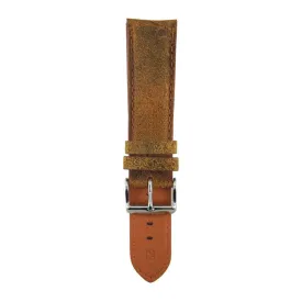 ARIES GOLD ORANGE RED DISTRESSED AG-L0007 LEATHER STRAP