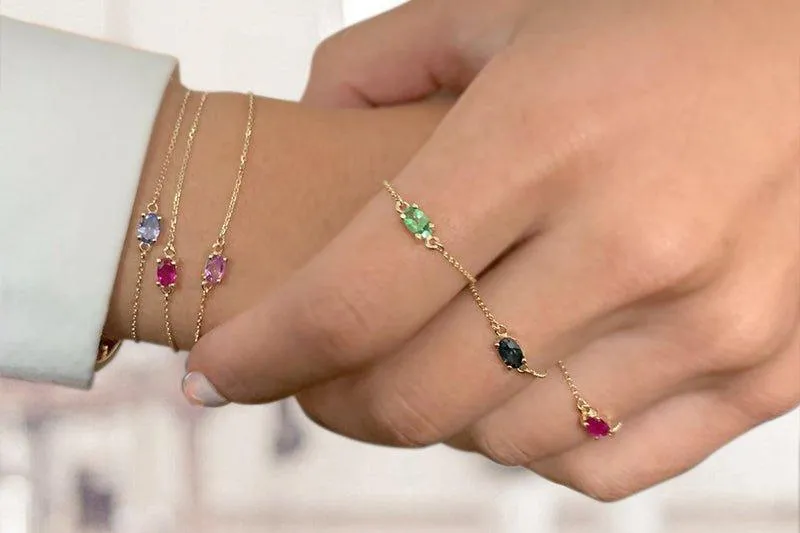 Birthstone & Gold Rings Prisma Collection