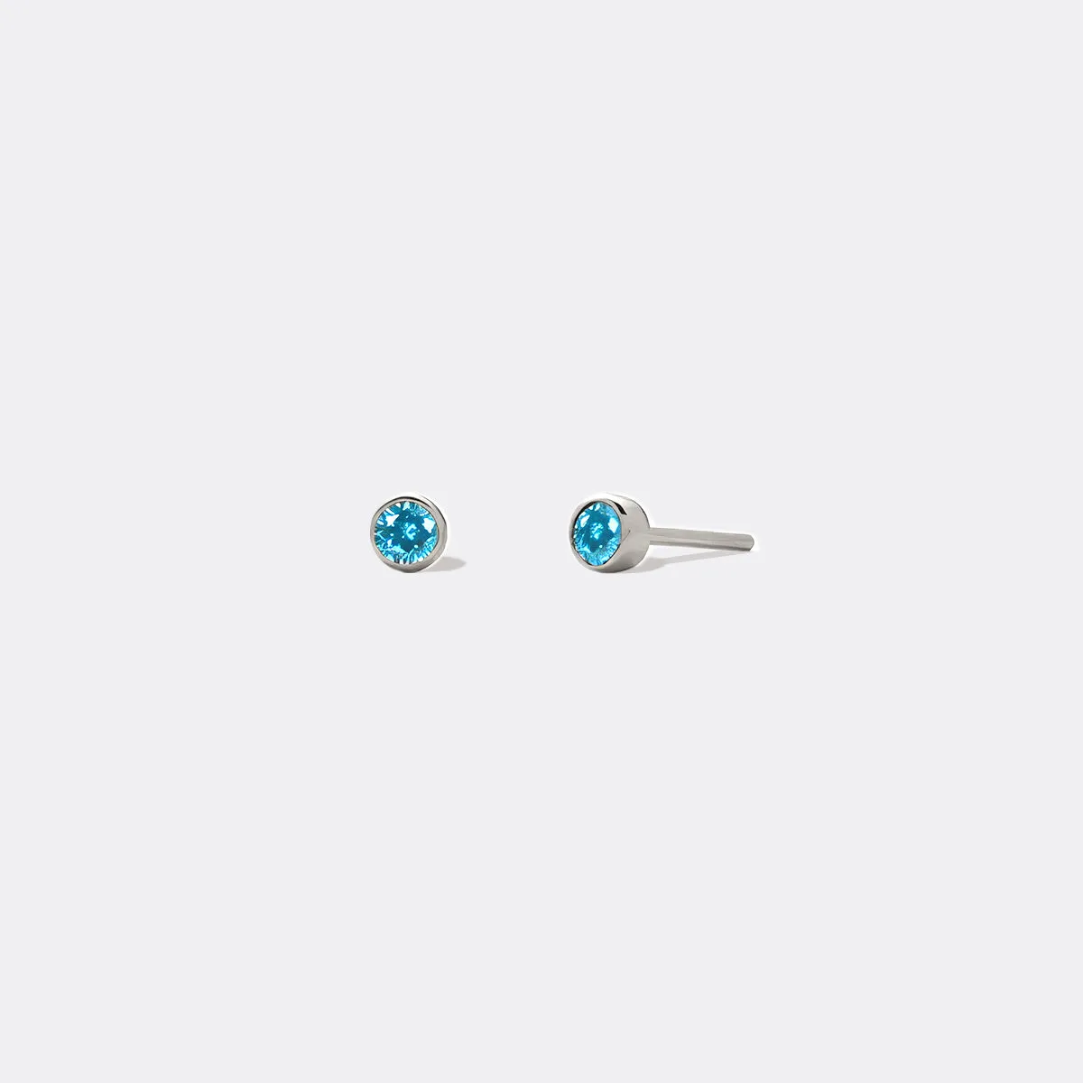 Birthstone Bezel Studs