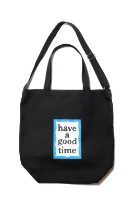 BLUE FRAME 2WAY TOTE BLACK