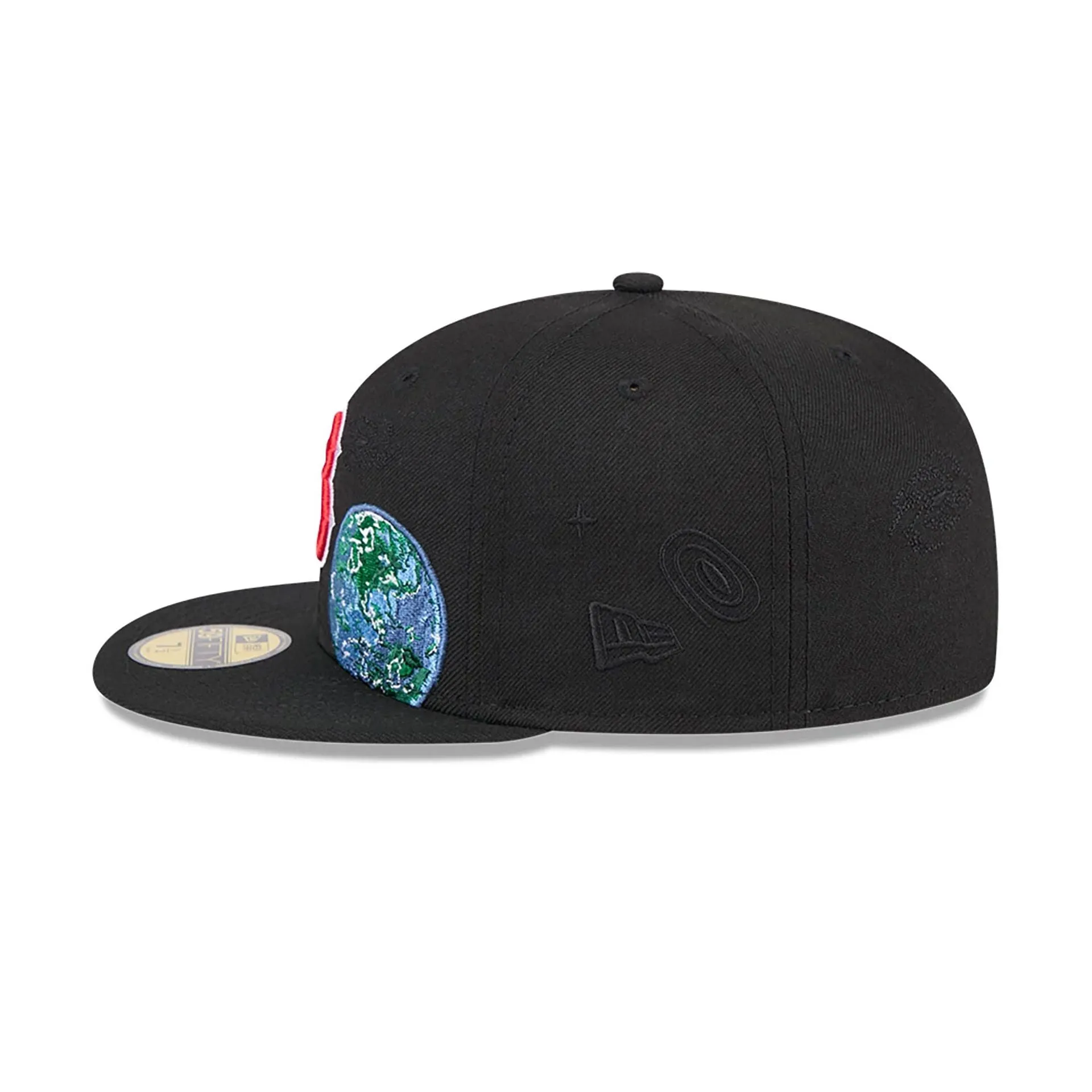 Boston Red Sox Global Black 59FIFTY Fitted Cap