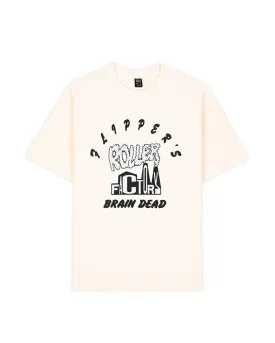 Brain Dead x Flippers Roller Factory T-shirt - Natural