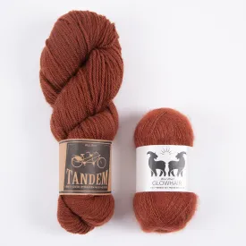 CHESTNUT MOHAIR MATCH TRIO DK