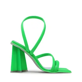 CHIARA FERRAGNI SANDALO CON TACCO ANDROMEDA CF3134 VERDE FLUO