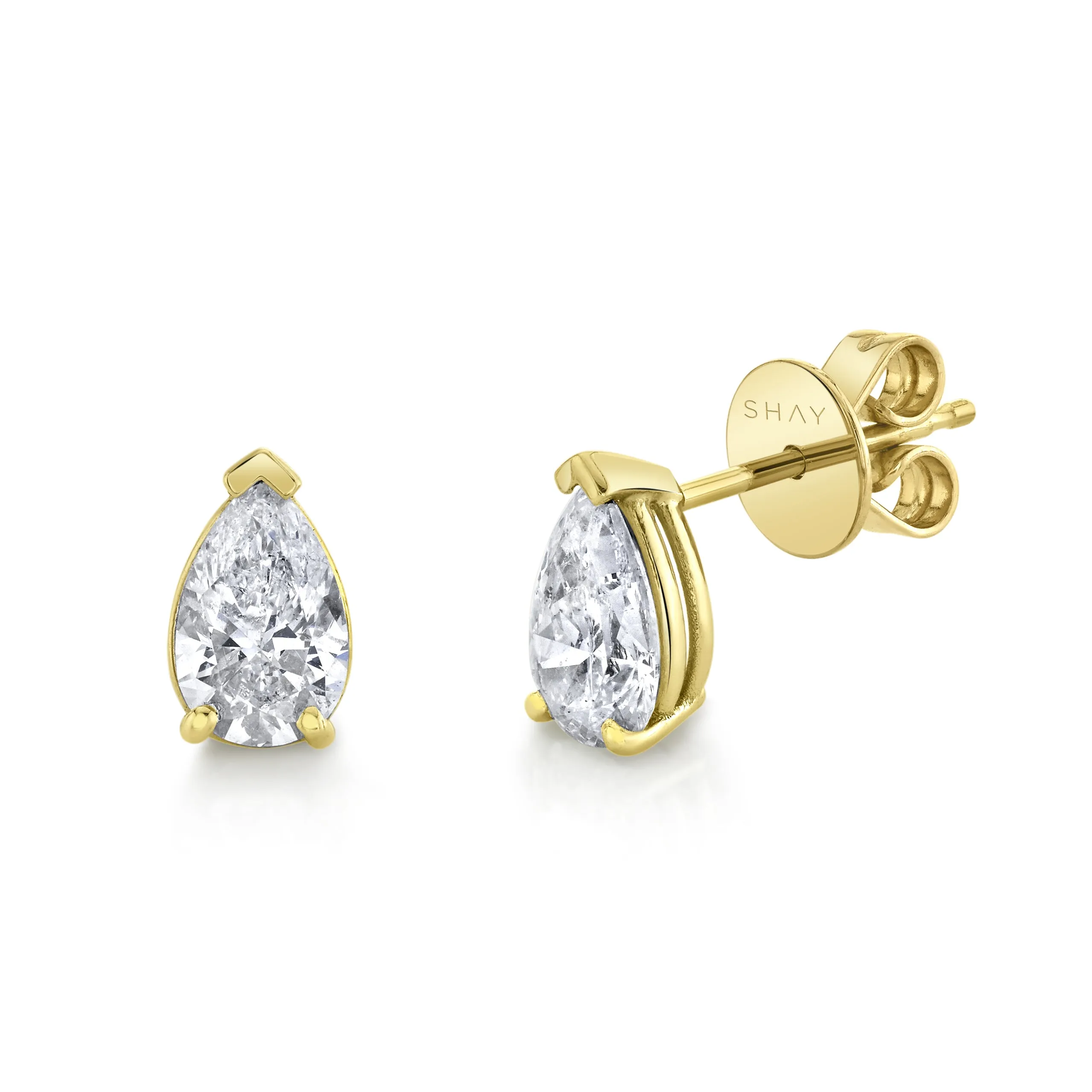 DIAMOND PEAR STUDS, 1.6cts