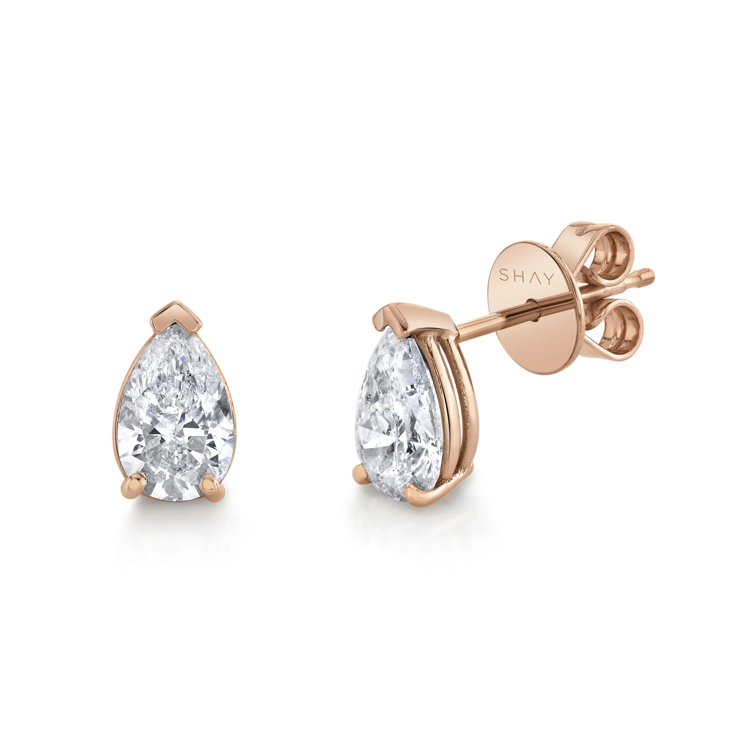 DIAMOND PEAR STUDS, 1.6cts