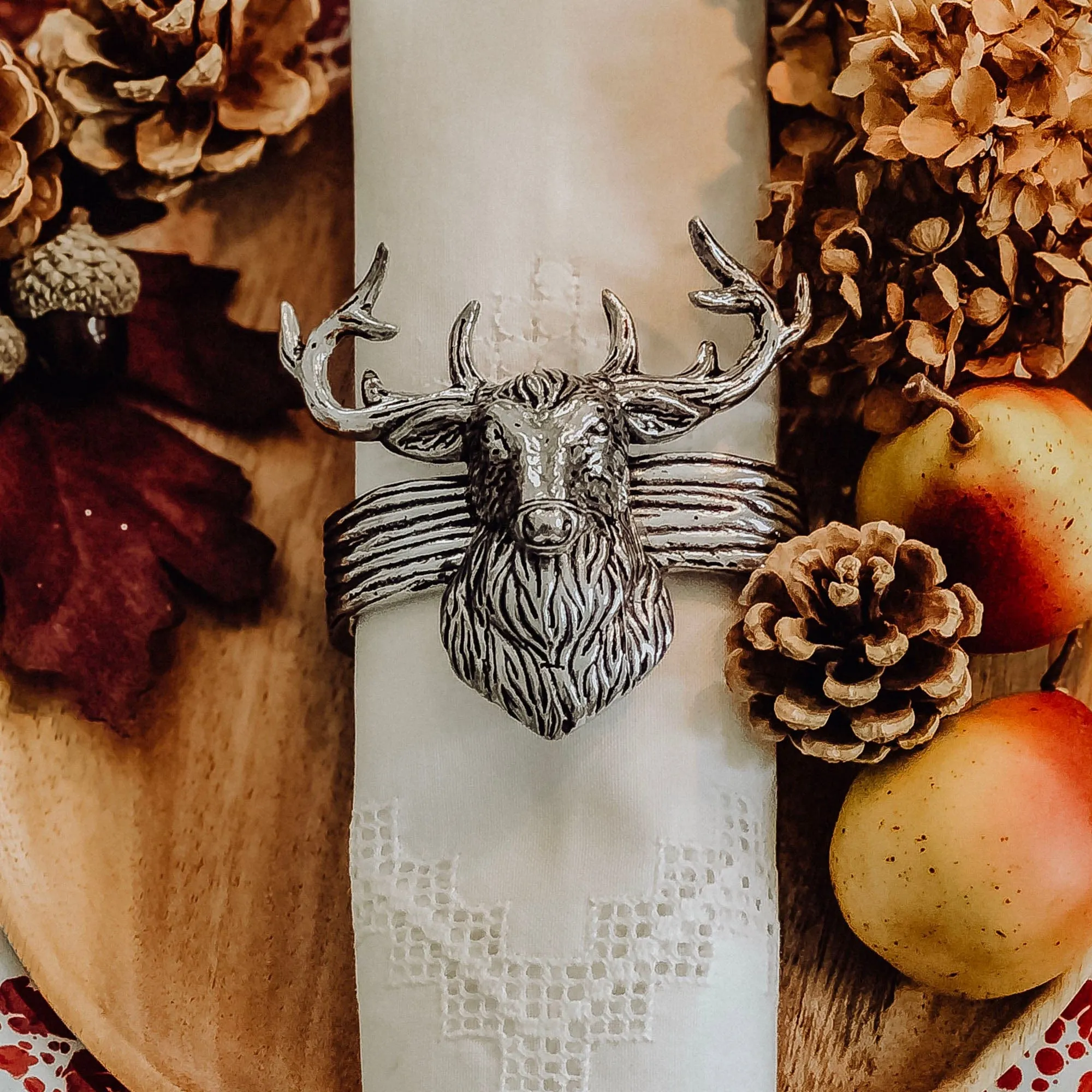 Elk Head Napkin Rings