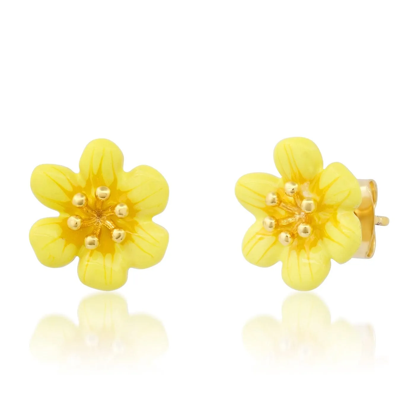 Enamel Flower Studs