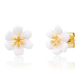 Enamel Flower Studs