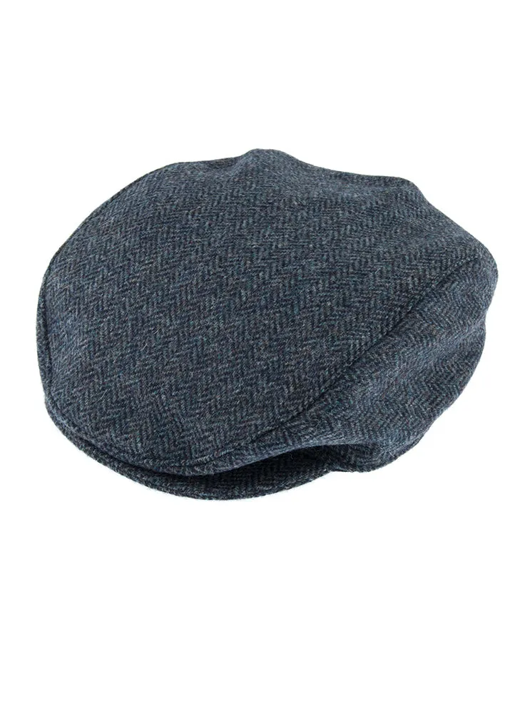 Men's Abraham Moon Herringbone Tweed Flat Cap