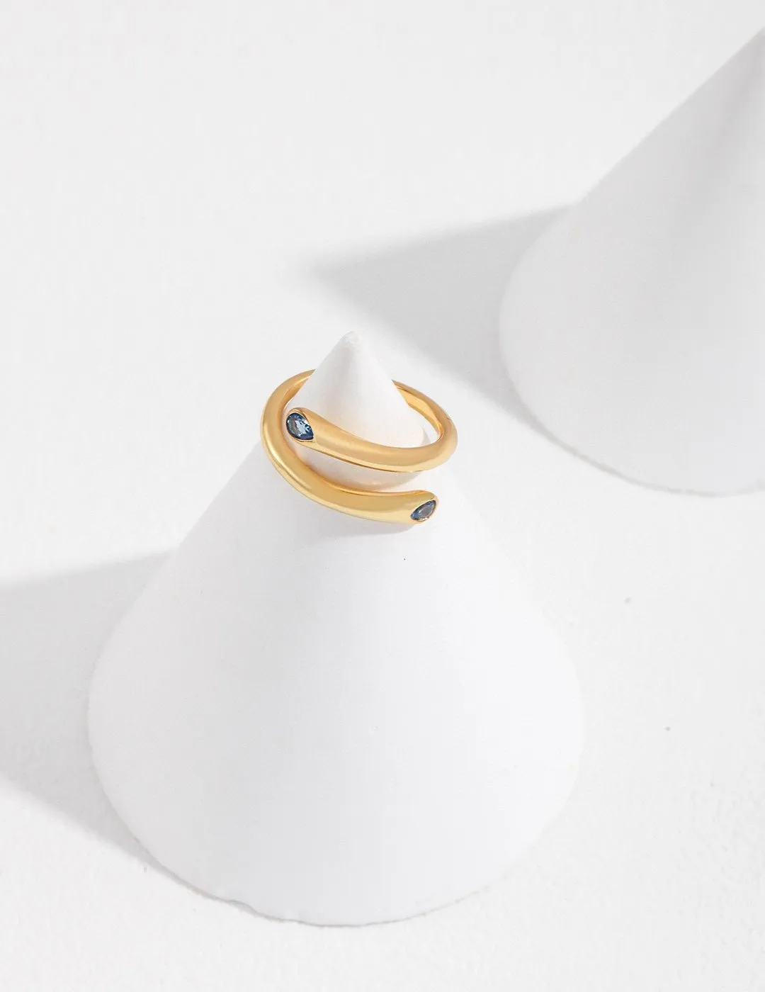 Minimalist Line Sapphire Ring