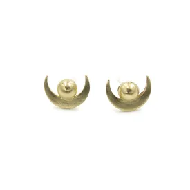 Moon Rising Studs - Brass