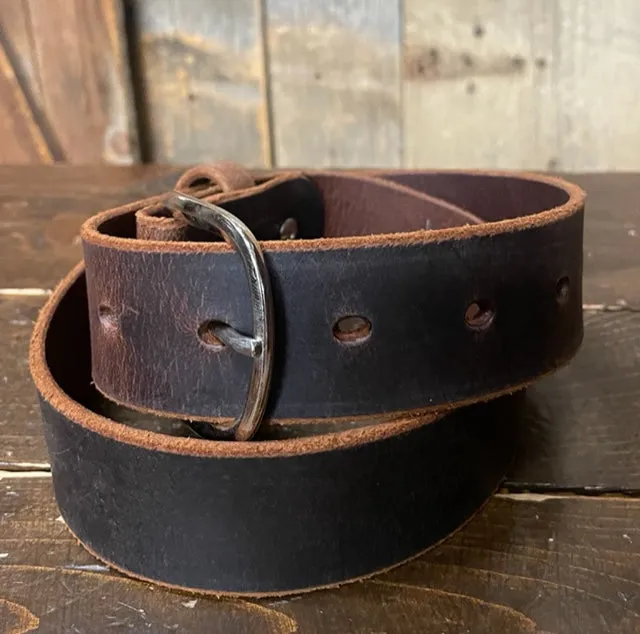 P&B Harness® Men's Handcrafted Water Buffalo Plain Leather Belt