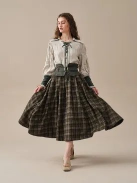 Tina 43 | corset wool skirt