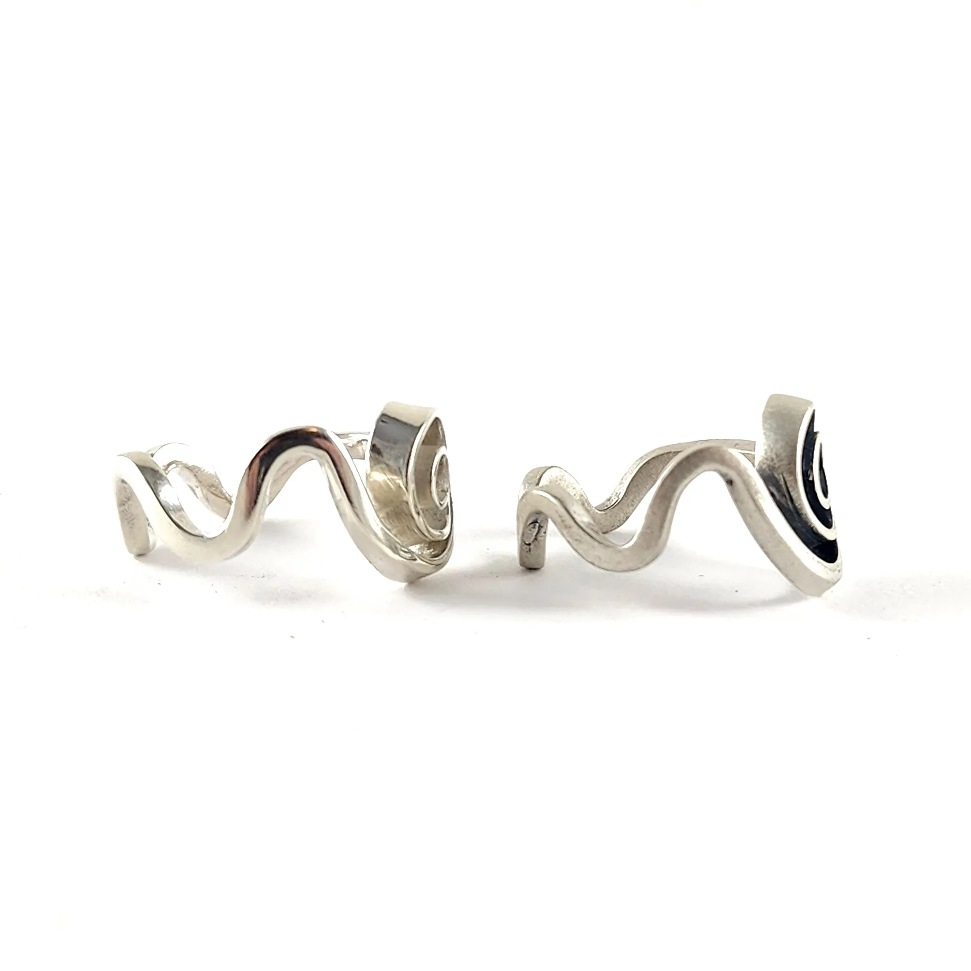 Vintage Sterling Silver Spiral Spoon Ring